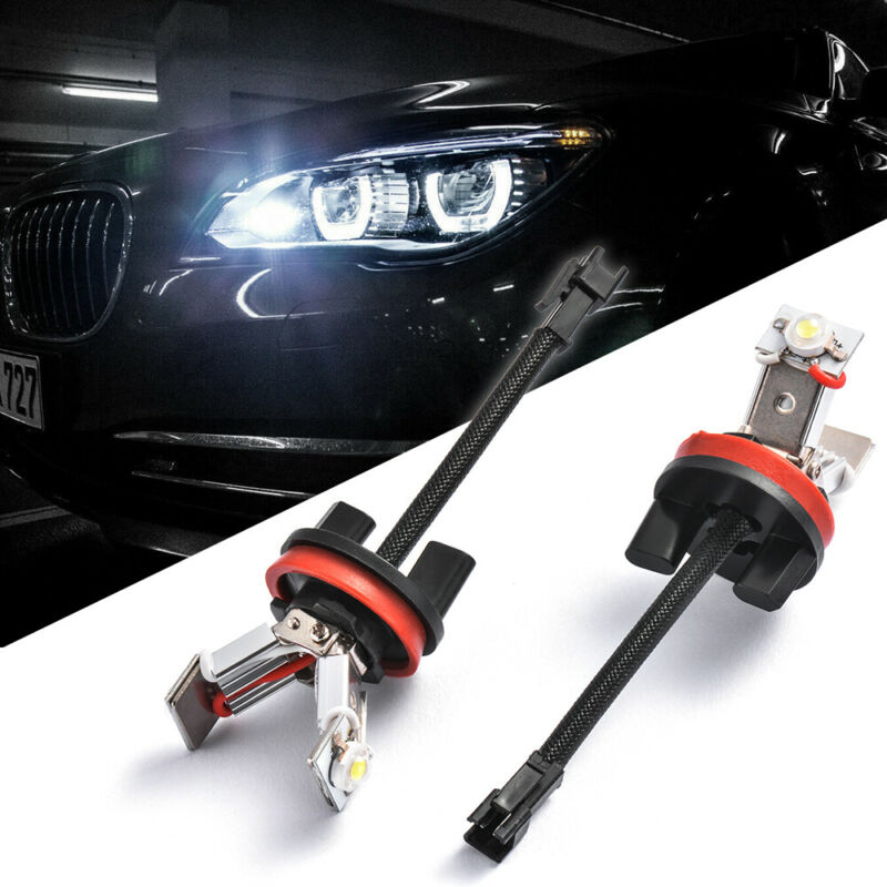 Bombillas LED de ojo de Ángel para coche, H8 DC, 12-24V, 40W, tipo Ojos de Ángel para coche, color blanco, para BMW E60, E61, E71, E70, LCI, E90, E91, X5, X6, Z4, E92 y X1 ► Foto 1/6