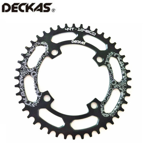 DECKAS-Manillar redondo para bicicleta de montaña, 104BCD 40/42/44/46/48/50/52 T, para 8-12 platos y bielas de velocidad engranaje aluminio ► Foto 1/5