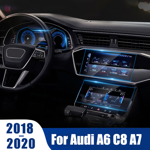 Accesorios para Audi A6 C8 A7 2022, 2022 de 2022 GPS para coche de navegación Protector de pantalla de vidrio templado de película protectora ► Foto 1/6