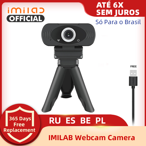 Imilab-cámara Web 1080P Full HD, con micrófono incorporado giratorio, enchufe USB, para PC, ordenador, Mac, portátil y Escritorio ► Foto 1/6