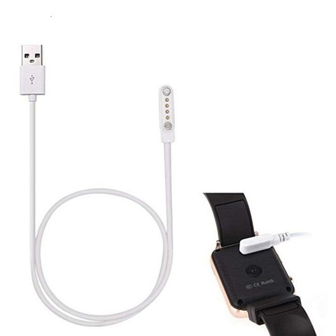 Cable de carga magnético para reloj inteligente, 4 pines, Universal, USB, para KW88, KW98, KW99, GT88, GT68, 1 unidad ► Foto 1/6
