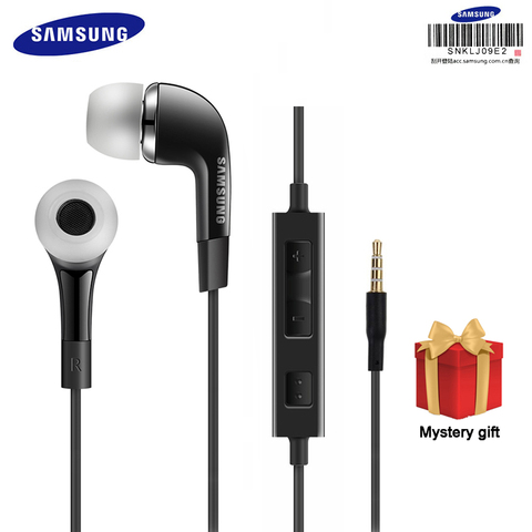 Samsung-auriculares intrauditivos EHS64, cascos con cable de 3,5mm, Color negro y blanco, con micrófono y altavoz, para Galaxy S8/S8Plus S9/S9Plus ► Foto 1/6