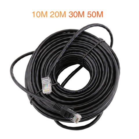 Techage-Cable Ethernet para exteriores, Cable de red impermeable CCTV, red Lan para sistema de cámaras IP, 10M, 20M, 30M, 50M ► Foto 1/1