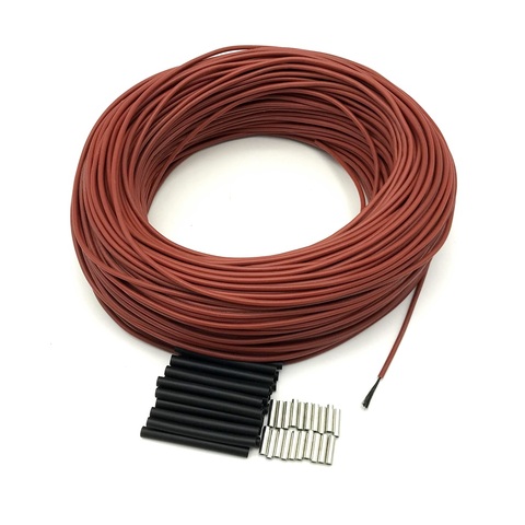 Cable térmico de fibra de carbono de bajo coste, artículo para calefacción de fibra de carbono, pieza eléctrica de calefacción por infrarrojos ► Foto 1/6