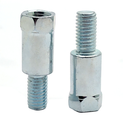 Par de adaptadores de espejo trasero para motocicleta M10, 10MM, 8MM, M8, tornillos que cambian de rosca, en sentido horario, antihorario, derecho, izquierdo ► Foto 1/3