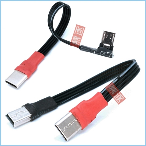 Convertidor de enchufe USB tipo C 3,1 macho a Mini y Micro USB 5 Pin B macho, adaptador OTG, Cable de datos de plomo para Macbook- Mobile, 1 Uds. ► Foto 1/6