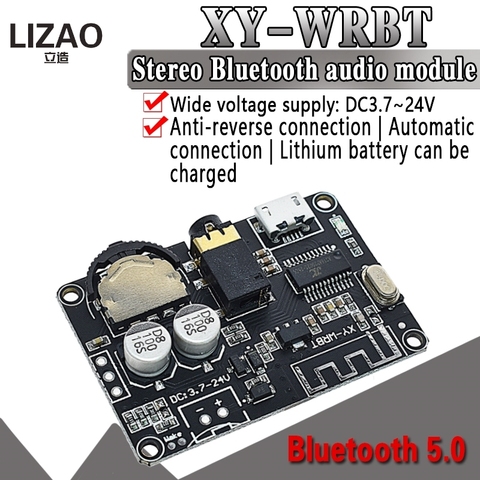 Placa receptora de Audio Bluetooth 4,0, decodificador sin pérdidas MP3, módulo de música estéreo inalámbrico XY-WRBT, Compatible con 5,0 ► Foto 1/6
