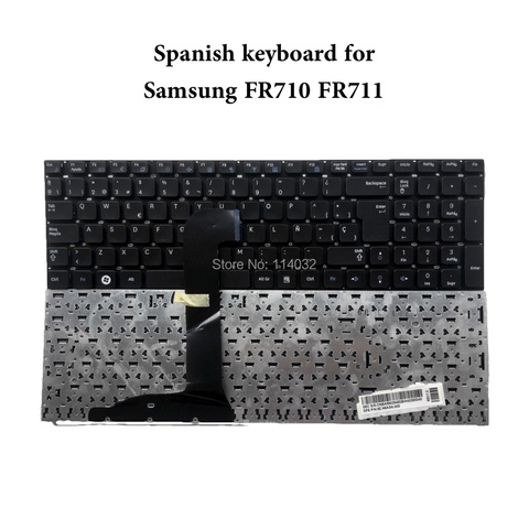 Teclado español para ordenador portátil, teclado para SAMSUNG RF710, RF711, NP-RF710, SP, español ► Foto 1/1