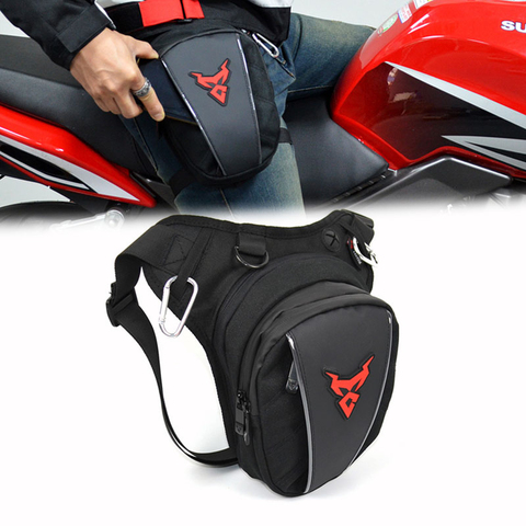 Bolso de pierna de nailon para hombre, riñonera de viaje militar,  multiusos, bandolera de motocicleta - AliExpress