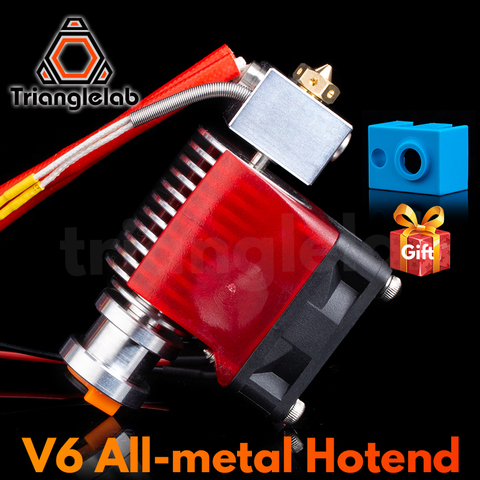 Trianglelab Highall-Extrusor de metal V6 Hotend 12V/24V, pieza para impresora 3D remota, impresora Bowen J-Head y soporte de ventilador para PT100 ► Foto 1/6