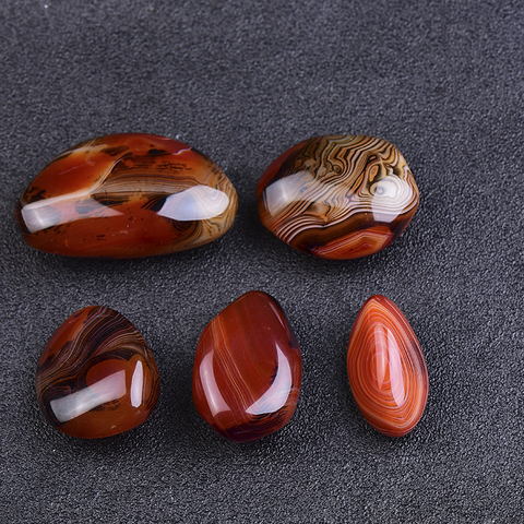 100% piedras naturales ágata rojo buena suerte Madagascar Ágata en bandas, cuerpo saludable materias primas espécimen de piedra preciosa casa decoración regalo ► Foto 1/6