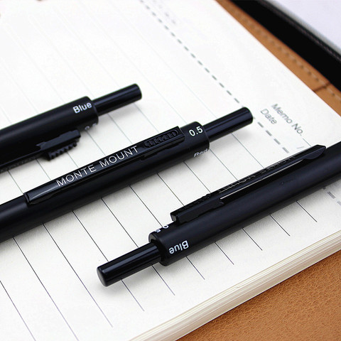 1 Uds bolígrafo Multicolor 4 en 1-Creative student Metal Cased-Bolígrafo negro, azul, rojo y lápiz de 0,5mm ► Foto 1/5