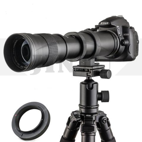 JINTU-lente de teleobjetivo enfoque Manual 420-800mm f/8,3 para Canon EOS 60D 77D 70D 80D 90D 650D 750D 800D 7D T7i T7s T7 T6s con bolsa ► Foto 1/6
