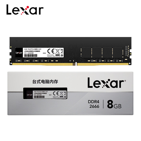 Lexar-memoria RAM Original para escritorio, DDR4, 2666Mhz, UDIMM, 32GB, 16GB, 8GB, 3200MHz, acceso aleatorio de alto rendimiento ► Foto 1/5