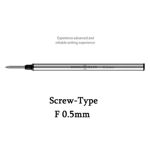 Lote de bolígrafos de Metal de 0,5mm para escribir, bolígrafo de bola de Rollerball de Bosque Negro Hongdian 516D, tipo tornillo, 10 Uds. ► Foto 1/5