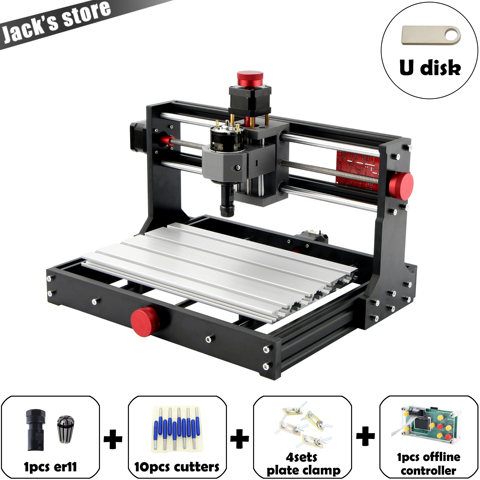 Mostics, CNC 3018 PRO ER11 grabador láser fresadora Pcb cnc router cnc3018pro máquina de grabado GRBL mini grabador ► Foto 1/6