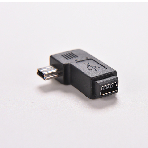 Mini USB de 90 grados, adaptador de sincronización de datos macho a hembra de 5 pines, conector Mini USB ► Foto 1/6
