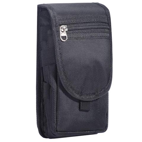 Riñonera de cintura baja Oxford para hombre, bolsa para pierna, resistente al agua, con cinturón de cadera, para motocicleta, viaje, militar, para teléfono móvil ► Foto 1/6