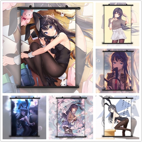 Seishun Buta Yarou Sakurajima Mai Anime HD de la pared cartel desplazamiento ► Foto 1/6