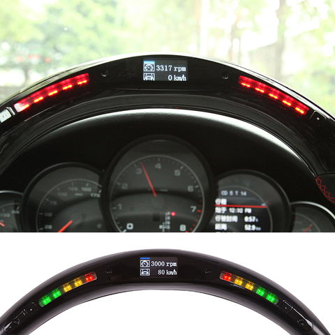 OHC Motors-Kit de rendimiento con luces LED para volante, accesorio de decoración para coche, con pantalla LED, uso universal ► Foto 1/6