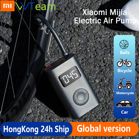 Xiaomi-bomba eléctrica portátil Mijia, compresor de aire, Sensor Digital inteligente de neumáticos, Tesoro inflable para motocicleta, coche y fútbol ► Foto 1/6