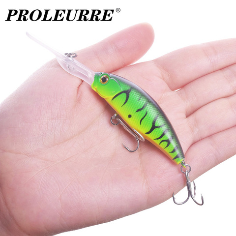 Llegado nuevo pececillo duro señuelo de pesca Topwater flotante Wobblers 9,5 cm 8g Crankbait bajo cebos artificiales Pike cebos para carpa Peche ► Foto 1/6