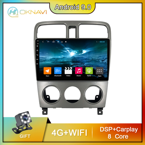 Radio del coche para Subaru Forester SG 2004-2008 Android 9 pulgadas estéreo reproductor Multimedia 2 din Radio Bluetooth Carplay DSP GPS SIN DVD ► Foto 1/6