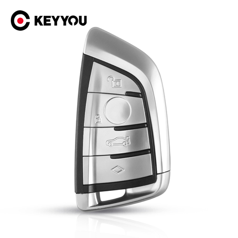 KEYYOU-carcasa de mando a distancia para coche, accesorios de 4 botones para BMW X5, F15, X6, F16, G30, serie 7, G11, X1, F48, F39 ► Foto 1/6