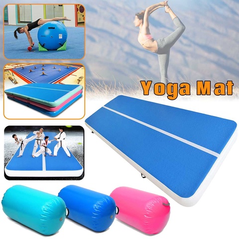 Esterilla de aire inflable de 100x85cm para el hogar, colchoneta de gimnasia pequeña, cilindro de entrenamiento de gimnasia, deporte, Fitness, barril de aire ► Foto 1/6