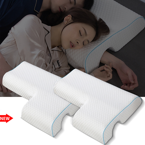 QCZX, almohada de cama de espuma con memoria, almohada de presión de rebote lento, almohada de pareja de cuello saludable, almohada de mano antipresión multifunción ► Foto 1/6