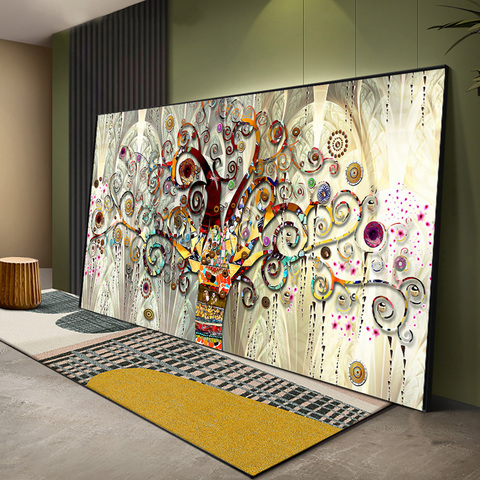 Cuadro de Arte de pared con paisaje de árbol de la vida de Gustav Klimt, póster escandinavo, arte de pared moderno para sala de estar ► Foto 1/6
