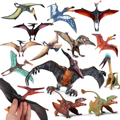 Figuras de acción de Pterodactyl Predator, modelo de animales de dinosaurio Quetzalcoatlus, colección de PVC, Chico, 1 Uds. ► Foto 1/6