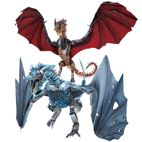 Figuras de acción de Dragon Viserion Black Death Balerion para niños, Juguetes de bloques de construcción de Anime, regalo para niños ► Foto 1/5