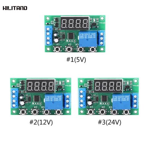 YYC-2S pantalla LED módulo de interruptor de Control de automatización de relé temporizador ajustable 5V, 12V, 24V ► Foto 1/6