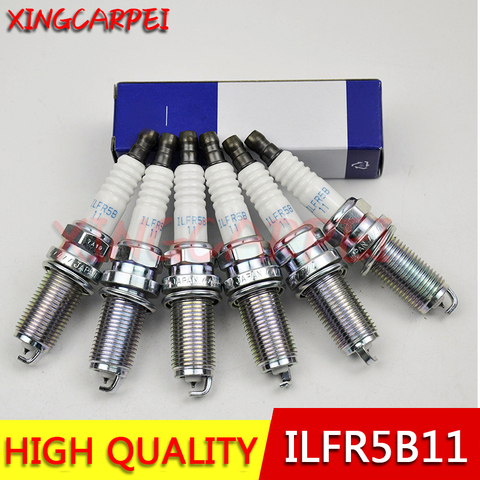 6 unids/lote 18840-11051 ILFR5B-11 Laser Iridium bujía para Hyundai 1884011051 ILFR5B11 bujía encendido Auto parte ► Foto 1/3