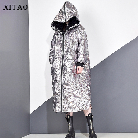 XITAO-abrigo de invierno con personalidad para mujer, ropa de calle con estampado de letras, Parka de marca, ropa holgada de talla grande para mujer, DMY1754, 2022 ► Foto 1/6