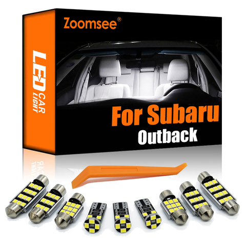 Zoomsee Interior LED para Subaru Outback ser BH BL BP BR BS 1999-2022 Canbus bulbo del vehículo Domo Interior lectura en el maletero luz Auto Kit ► Foto 1/6