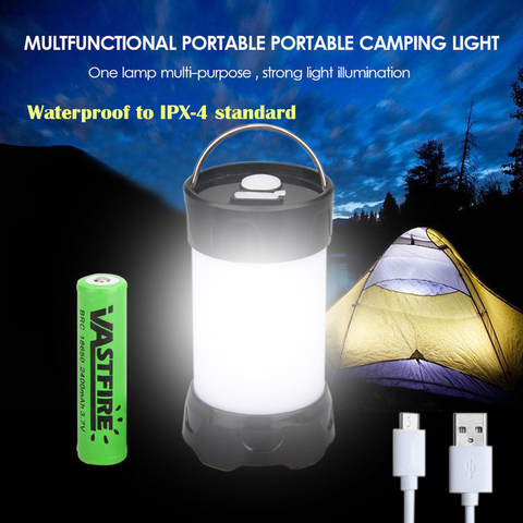 Linterna portátil LED plegable de 5 modos, linterna magnética impermeable para exteriores, Camping, pesca, uso 18650 ► Foto 1/6