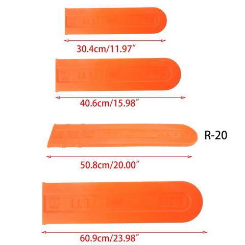 Barra de motosierra de 12/16/20/24 pulgadas, cubierta protectora de vaina, soporte de placa de guía Universal, herramientas de manga guía de sierra de cadena ► Foto 1/6
