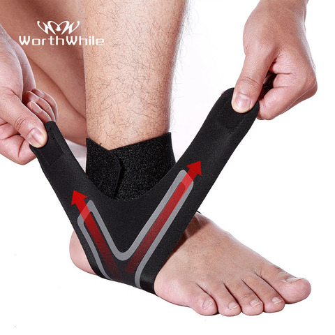 WorthWhile-tobillera deportiva para Fitness, equipo de soporte elástico para el tobillo, envolturas protectoras para los pies, levantamiento de pesas eléctrico, 1 ud. ► Foto 1/6