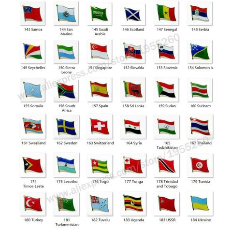 Bandera Nacional, Pin de solapa de Metal Pin bandera insignia todo el mundo Escocia Serbia Eslovaquia Eslovenia España Suecia Turquía URSS ► Foto 1/6