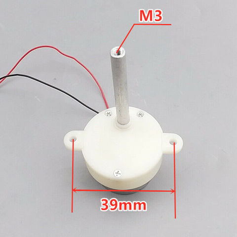 Eje largo-Mini Motor de engranaje de 300 CC, 6V-12V, 7,2 V, 9V, 10RPM, reductor de velocidad lenta, caja de cambios inversa, juguete eléctrico pequeño para escenario, CW, CCW ► Foto 1/4