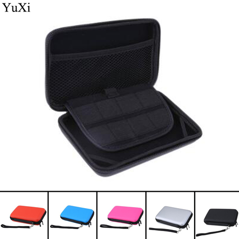 YuXi 1 Uds EVA bolsa de Estuche de transporte para los nuevos 3DS XL 3DS LL 3DS XL 3 estilos para Nintendo bolsas duras con correa azul negro rojo ► Foto 1/6