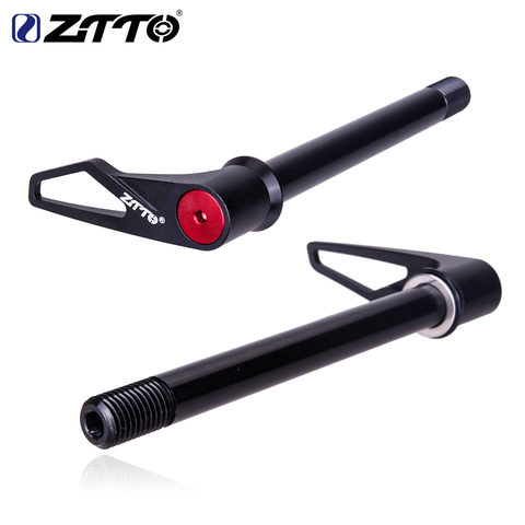 ZTTO MTB 12mm rápido relese bicicleta eje a través de pincho del eje buje trasero y delantero tenedor brochetas de rueda eje hub eje 12x142 12x100 12x148 ► Foto 1/6