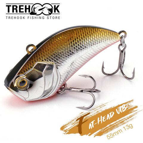 TREHOOK-anzuelos de ratán y VIB para invierno, 55mm, 13g, Crankbaits, hundimiento de Señuelos de Pesca, Wobblers para lucio y perca, aparejos de pesca de invierno ► Foto 1/6