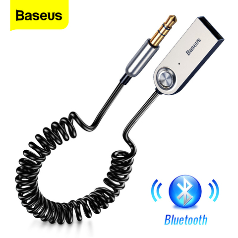 Baseus-adaptador USB con Bluetooth para coche, conector Jack de 3,5mm, Aux, receptor de altavoz, transmisor de música ► Foto 1/6