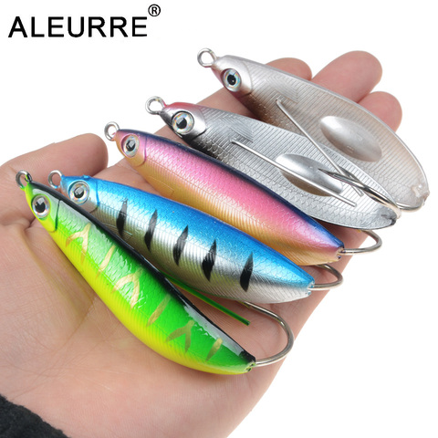 Señuelo de pesca con cuchara de 60MM y 80MM, cebo de pesca de 7g y 18g, Wobbler, tiro largo, Swimbait, Crankbait de plástico, trucha, bajo duro, 1 Uds. ► Foto 1/6