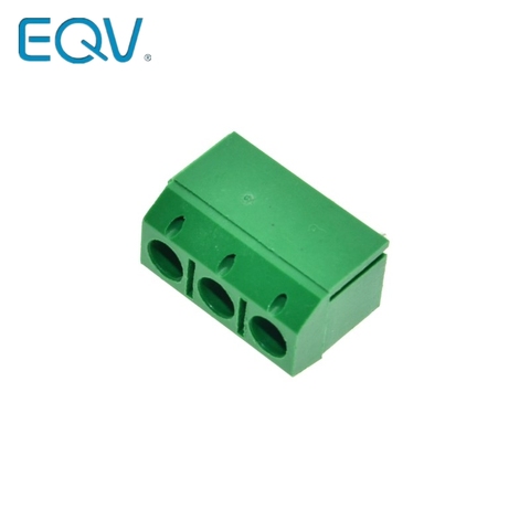 EQV-tornillo KF301 de 20 unids/lote, KF301-3P, 3 pines, 5,0mm, Pin recto, bloque de tornillos PCB, Verde ► Foto 1/1