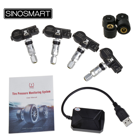 Sistema de supervisión de presión de neumáticos TPMS para coche, compatible con Sinosmart, reproductor Navi ► Foto 1/3