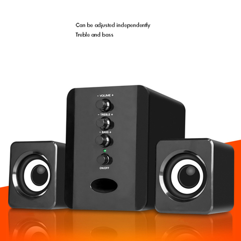 Altavoz Subwoofer con sistema de cable USB de altavoces de la computadora de música películas juegos Multimedia y ordenadores portátiles ► Foto 1/4